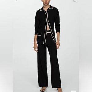 MANGO Oversized cardigan with contrasting trims
Size Medium